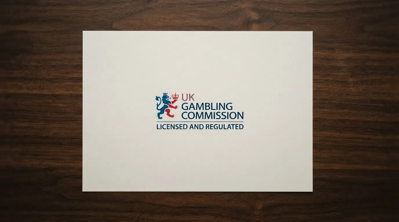 The UK Gambling Commission logo with the phrase “Licensed and regulated in Great Britain”