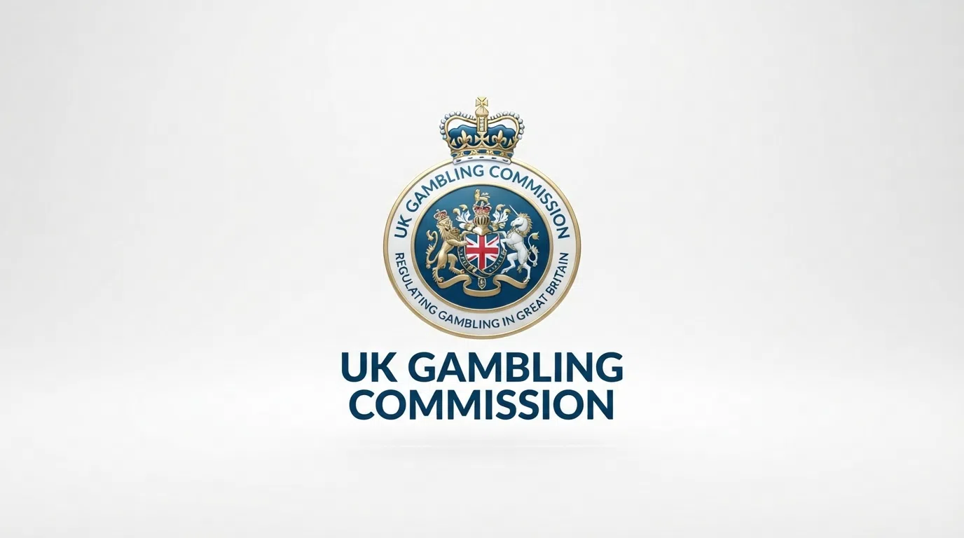 The UK Gambling Commission official logo and seal on a clean white background